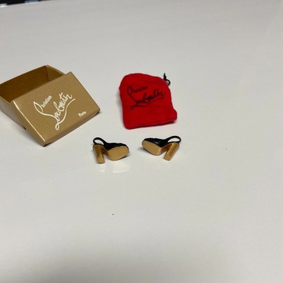 Authentic Christian Louboutin Miniature Shoes (Barbie) with Box and Dustbag. - Picture 4 of 15